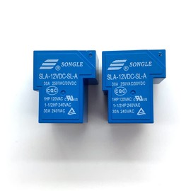 2pcs T90 SLA-12VDC-SL-A Coil Relay 12VDC 30A 250VAC 30VDC 6 pin 1NO 1NC