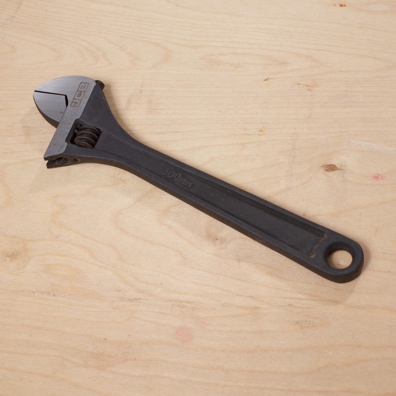JCB 300mm 12'' Adjustable Wrench, Heavy-Duty Forged Steel