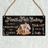 "North Pole Bakery" Christmas Plaque - Festive Gingerbread House Sign