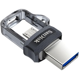 SanDisk 128GB Ultra Dual m3.0 USB 3.0 and Micro USB Flash Drive, Up to 150MB/s Read Speed
