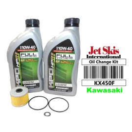 Kawasaki OEM Kawasaki KX450F KX 450 Full Synthetic Oil Change Kit Oil Filter O-Rings