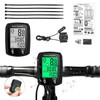 Hojalis Bike Computer, 19 Functions IP54 Waterproof Bicycle Speedometer Odometer,