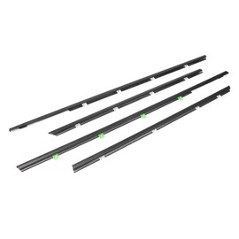 GZYF 4PCS Weatherstrip,Window Weather Stripping Moulding Trim Seal Belt for Honda Civic 2012 2013 2014 2015, Door Outside Trim Seal Belt, Replace#72450-TR0-A01 72410-TR0-A01 72950-TR0-A01,Black