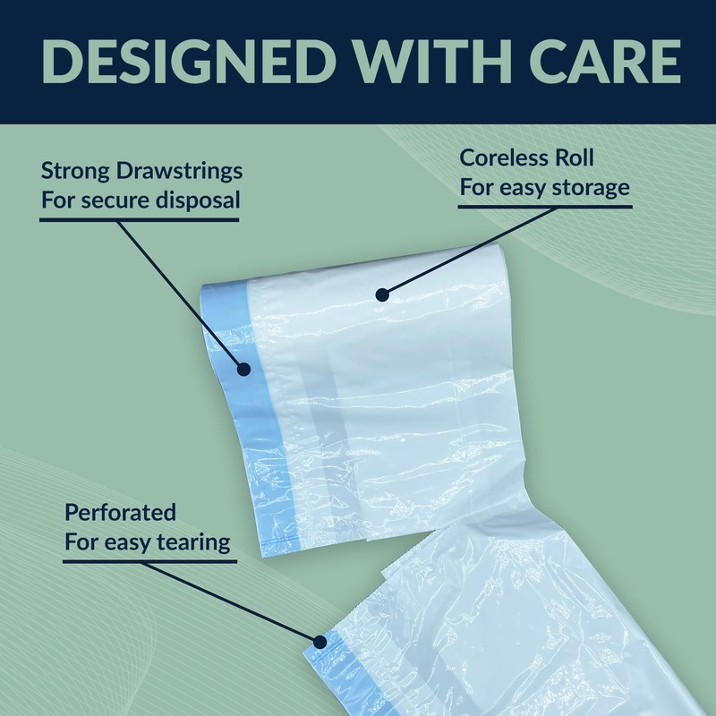 Reli. Bedside Commode Liners | Pack of 110 | Universal