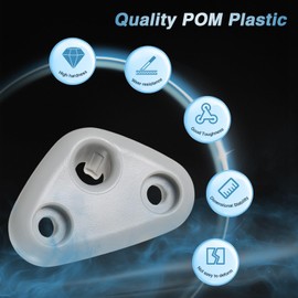 FUSCH Sun Visor Mount Clip Compatible with Subaru Forester Impreza Crosstrek Outback STI WRX Gray Passenger Side Visor Mount Clip Sun Visor Repair Bracket