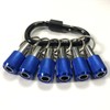 LUEXBOX 1/4 Inch Bit Holder Keychain, Hex Screwdriver Bits Holder