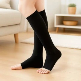 OpenTo 오픈토 종아리 압박밴드 XS 1개 블랙 Open Toe Calf Compression Band XS 1ea Black