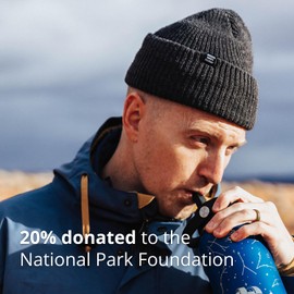 Helping Hydros National Parks - Botella de agua con tapa de popote, 32 onzas de acero inoxidable grabado aislado con correa, temática de parques nacionales