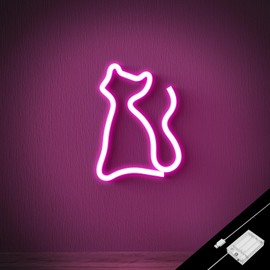 Cat Pink Neon Signs