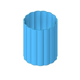 Round Wavy Pencil Pen Holder, Makeup Holder, Pencil Organizer, Pen Cup, Office Desk Organizer