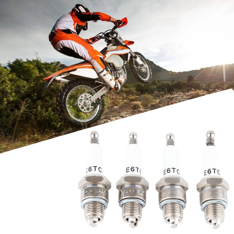 4Pcs 2‑Stroke Spark Plug Fit for PW50 PW80 PW60 LT50