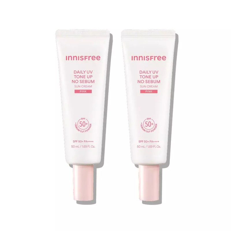 Innisfree 이니스프리 데일리 UV 톤업 노세범 선크림 50mL 2입 (3종