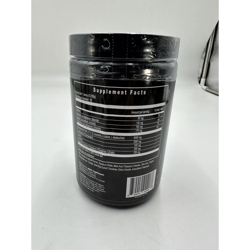 MASF Recovery BCAA Supplements Fruit Punch, 30 Servings