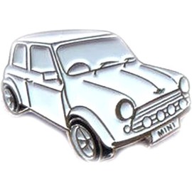 GBJUK White Mini Car Pin Badge Lapel Badges with Butterfly Clasp Back