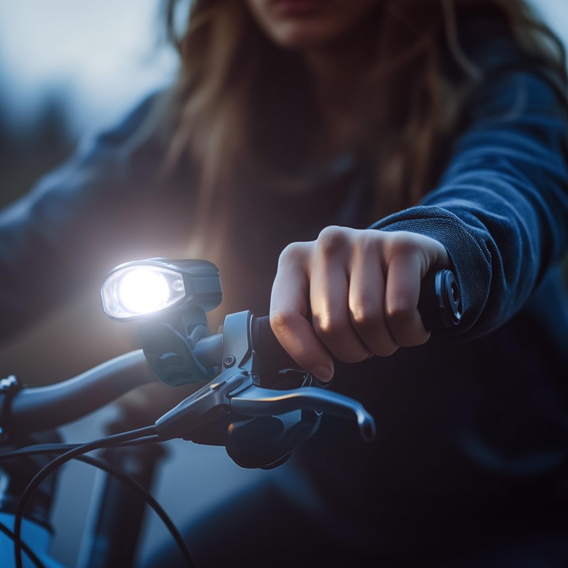 Bike Lights Set 1500LM USB Rechargeable Bicycle Headlight & Tail