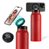 Insulated Water Bottle Compatible Magsafe Water Bottle with Phone Holder,Stainless