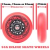 AOWISH 4-Pack Inline Skate Wheels Outdoor Asphalt Formula 90A Aggressive