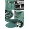 Bliss Leather Genuine Ostrich Long Wallet, Round Zip, YKK Luxury