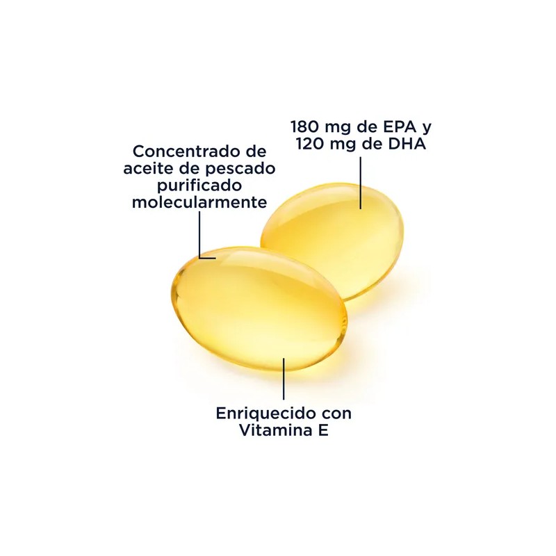 Kal Omega 3 Aceite De Pescado Vitamina E 120 Caps.