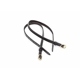 Shires Blenheim Childrens Leather Spur Straps Black