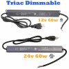 LEDUPDATES UL 24v ETL 12v 60w Dimmable Power Driver Triac