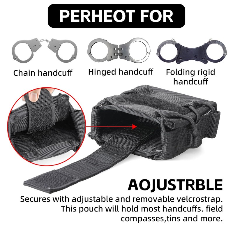 Handcuff Holster for Duty Belt, Handcuff Case Fit Asp/Law Enforcement