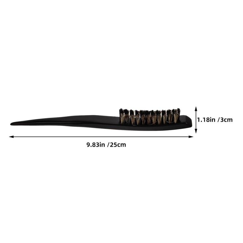 FRCOLOR 3-Row Boar Bristle Hair Brush Set of 2 Wooden