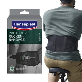Hansaplast Protective Tennisellenbogen-Bandage, stützende Bandage schont & unterstützt den Arm, Ellenbogen-Bandage passend für rechten & linken Ellenbogen, Einheitsgröße – Verstellbar