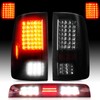 LED Tail Lights Pair + 3rd Third Brake Cargo Lamp