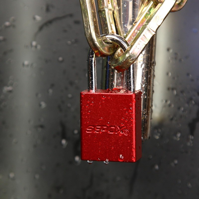 SEPOX Weatherproof Solid Aluminum Keyed Alike Padlock Industrial-Grade Padlock for
