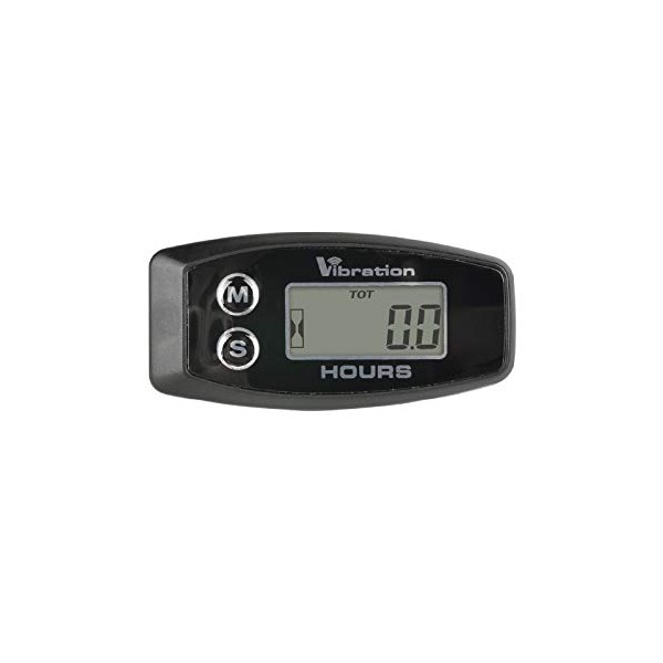 Jayron Digital Wireless Hour Meter, Vibration Activation, Maintenance Reminder, Resettable