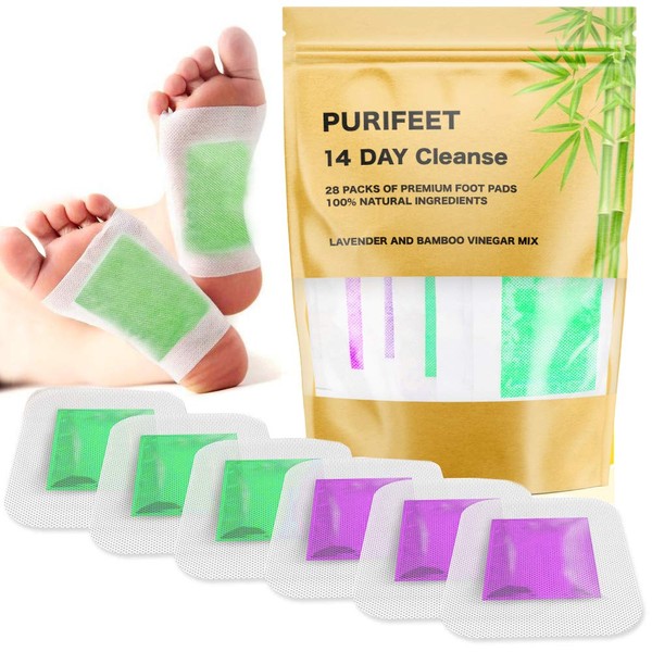 Premium 2 in 1 Foot Pads, Nature Rapid Foot Care and Pain Relief, Higher Efficiency Than Foot Cushions, Sleeve Metatarsal Pads, Reflexology, Improve Circulation - Foot Pads for 2019, 28 Packs