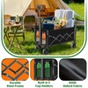 Collapsible Wagon, Wagons Carts Foldable, Foldable Wagon Cart with Wheels,
