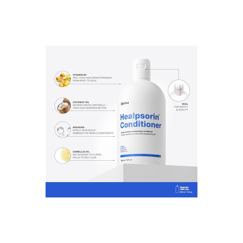 Healpsorin Psoriasis Conditioner - Scalp Treatment, Dry Scalp, 500ml