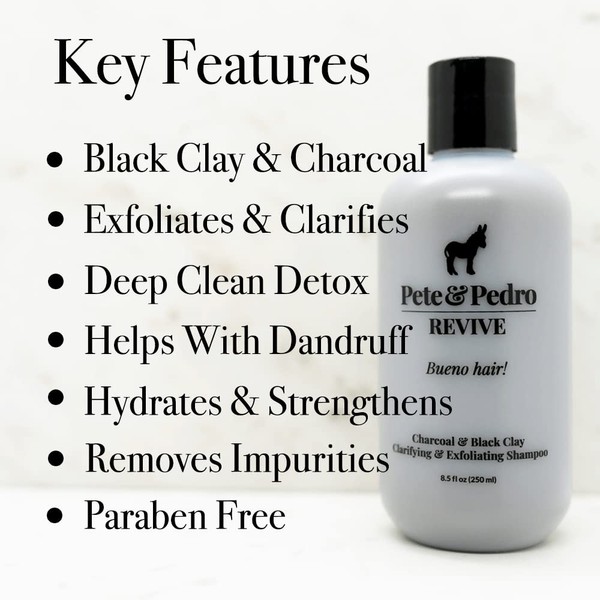 Pete & Pedro REVIVE – Exfoliating, Deep-Cleaning, Black Clay &