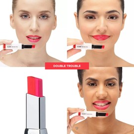 Klasme Two Tone Lipstick Double Trouble | Matte Finish | Dual-Color Gradient Effect | Hydrating & Comfortable Wear