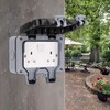 BALLSHOP Outdoor Sockets Weatherproof Outdoor 13A Double Gang Twin Switched