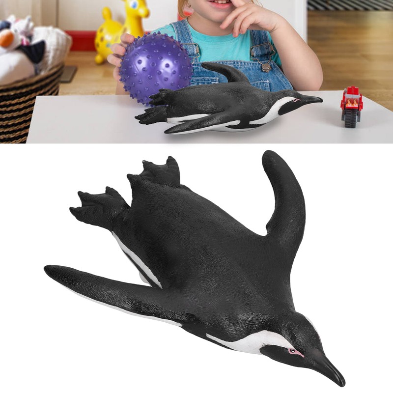 Penguin Model Simulation Soft Rubber Sliding Penguin Model Marine Animal
