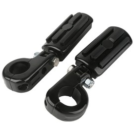 TCMT 32mm 1 1/4" Engine Guard Foot peg Kit Fits For Harley Touring Road King Street Glide Road Glide Electra Glide Softail Sportster XL 883 1200 Dyna with 1.25" Engine Guards
