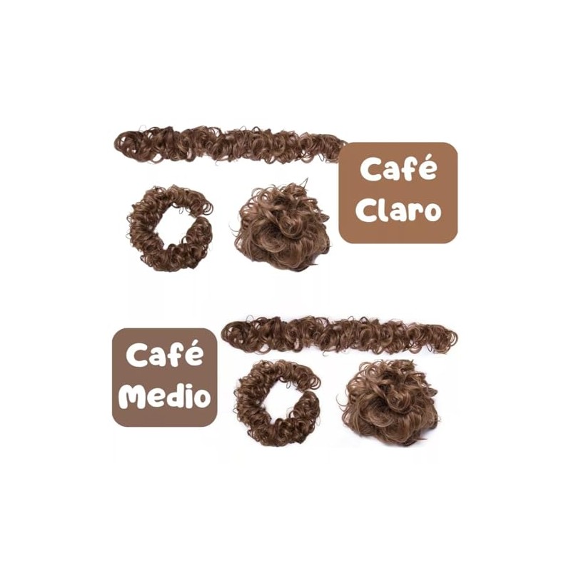 Extension De Cabello Banda Elástica Para Chongo Coleta 1pz banda