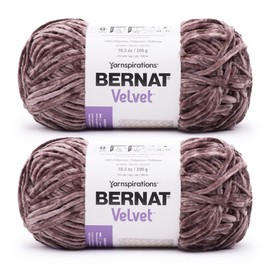 Bernat Velvet Mocha - 2 paquetes de 300 g/10.5 oz - Poliéster - 5 voluminosos - Tejer/Crochet