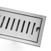 12 Inch Rectangular Linear Shower Drain 304 Stainless Steel Rustproof