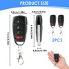 433mhz Universal Remote Garage Door Opener,2PCS Duplicator Replacement Garage Gate