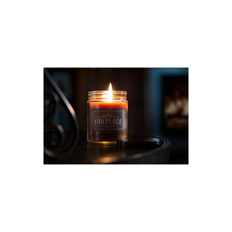 Fireplace Scented Jar Candle (15 oz)