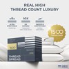 THREAD SPREAD Egyptian Cotton Sheets King Size - 1500 Thread