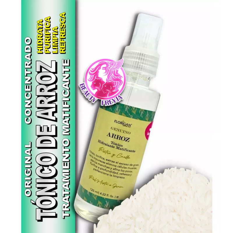 Florigan Tonico De Arroz Matificante Hidrata Limpia Florigan 125ml