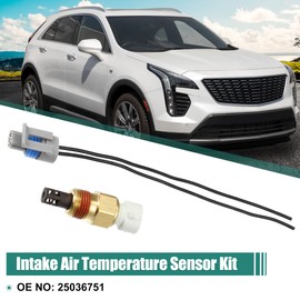 A ABSOPRO 1 Set Intake Air Temperature Sensor 25036751 Plastic Metal Multi Colour