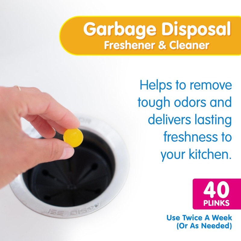Plink Garbage Disposal Cleaner, Freshener & Odor Removing Balls, Easy