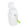 Relaxdays, White-Green Manual Ice Crusher, with Hand Crank, Bar Accessories,
