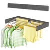Vikaqi Wall Mounted Clothes Drying Rack 40 inches, Foldable Wall